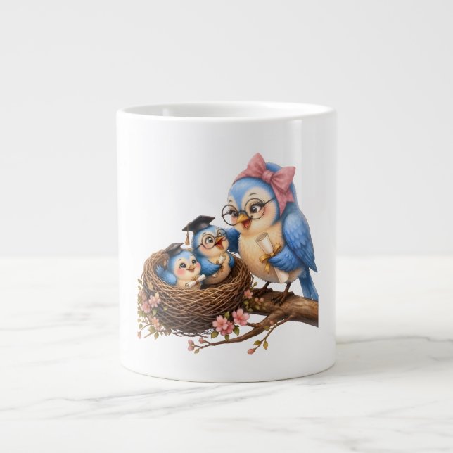 Cute Graduation Bird Specialty Mug (Front)