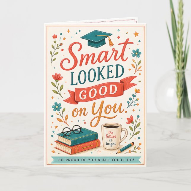 Cute Graduation Congrats Card for Graduate (Front)