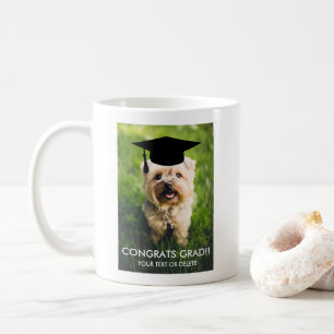 Cute Graduation Gift Funny Dog Lover Custom Photo Coffee Mug