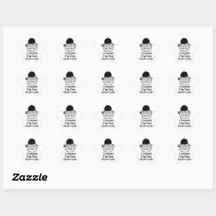 Cute Graduation Girl Sticker 2026 - I Survived I'm