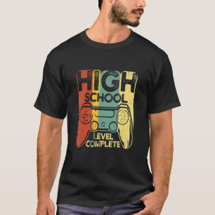 Cute Graduation High School Level Complete Senior T-Shirt