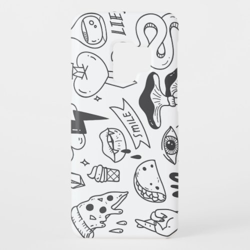 Cute Graffiti Doodle Art Set Case_Mate Samsung Galaxy S9 Case