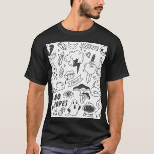 Cute Graffiti: Doodle Art Set. T-Shirt