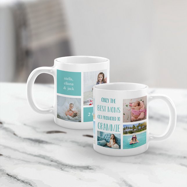 Cute Grammie Grandchildren Photo Collage Coffee Mug (Creator Uploaded)