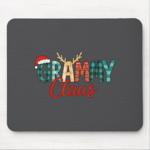 Cute Grammy Claus Christmas For Grandma Santa Hat Mouse Pad