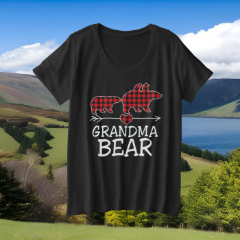 Cute Grandma Bear Word Art Plus Size T-shirt by DoodlesHolidayGifts at Zazzle