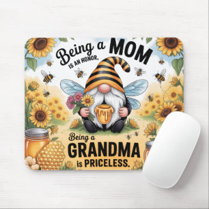 Cute Grandma Gnome Tumbler Mouse Pad