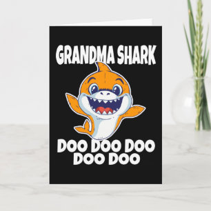Cute Grandma Shark Doo Doo Doo Card