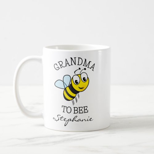 Cute Grandma to Bee Funny Coffee Mug Reveal Gift