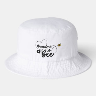 Cute Grandma word art bee Bucket Hat