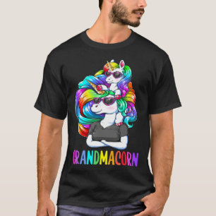 Cute Grandmacorn Unicorn Costume Grandma Mom Mothe T-Shirt