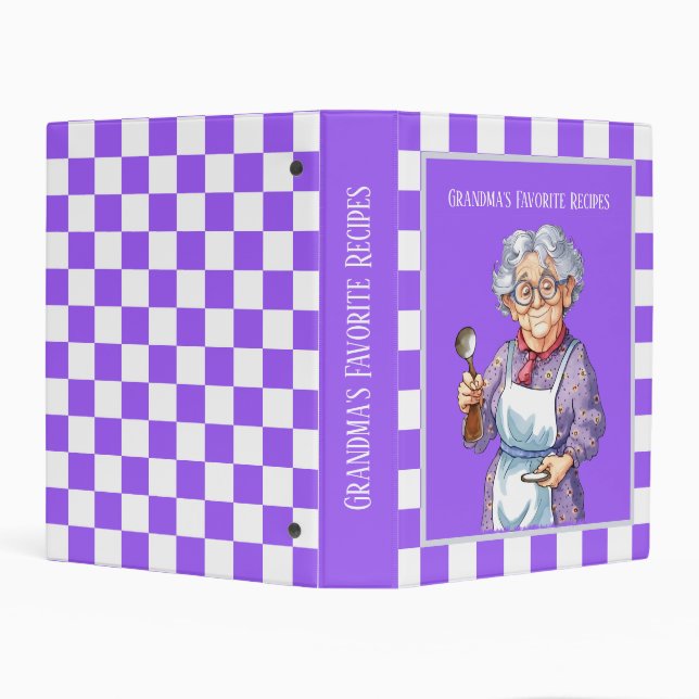 Cute Grandma's favorite recipe  Mini Binder (Background)