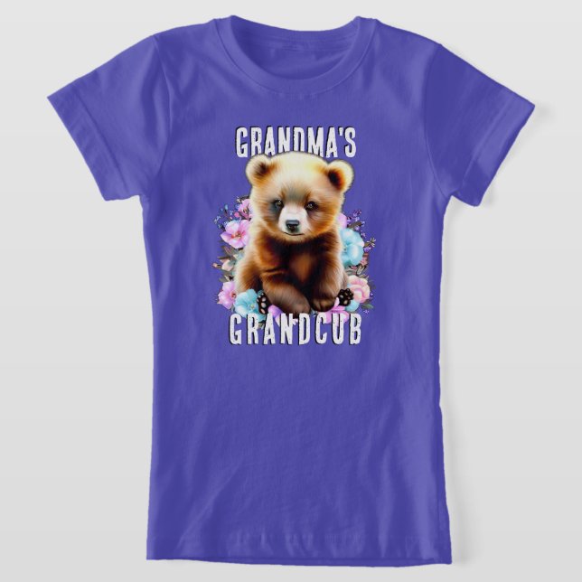 Cute Grandmas Grandcub T-Shirt (Laydown)