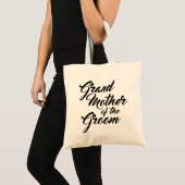 Cute Grandmother of the Groom favour tote bag (Front (Product))