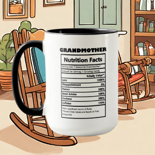 cute Grandmother word art facts Mug