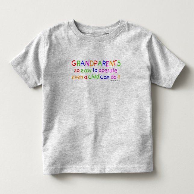 Cute Grandparents Love Toddler T-shirt (Front)