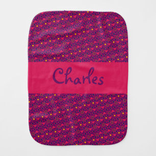 Cute Grandson Boy Gift Idea For Mom Baby Burp Cloth