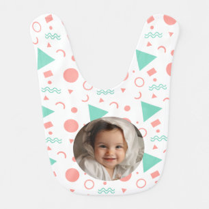 Cute Grandson Custom Photo New Born Baby Bib
