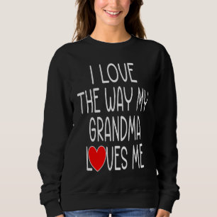 Cute Grandson Grandaughter Grandkids Valentine Gra Sweatshirt