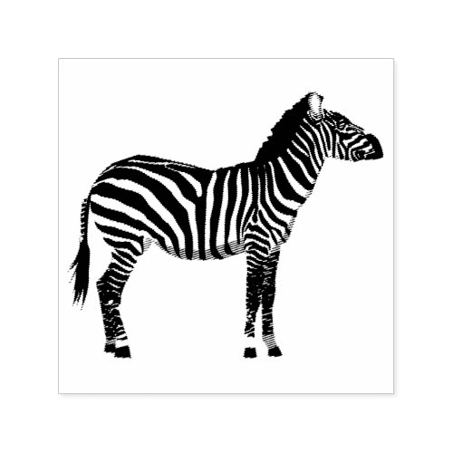 Cute graphic of a Zebra Self_inking Stamp