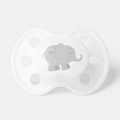 Cute Gray and Blue Baby Elephant Pacifier (Front)