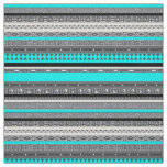 Cute gray aqua aztec patterns fabric