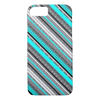 Cute gray aqua aztec patterns