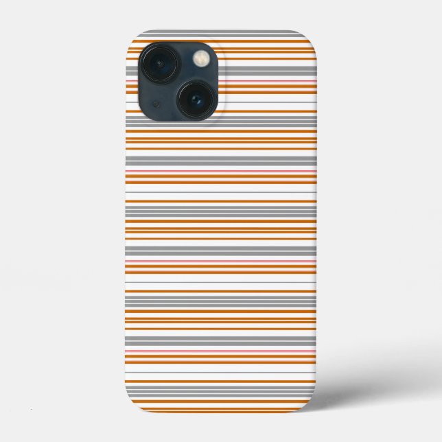 Cute gray brown stripes Case-Mate iPhone case (Back)