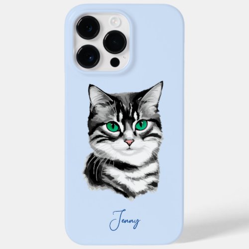 Cute Gray Cat Case_Mate iPhone Case
