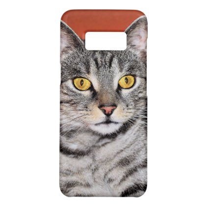 Cute Gray Cat Portrait Case-Mate Samsung Galaxy S8 Case