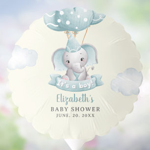Cute Gray Elephant Baby shower Balloon