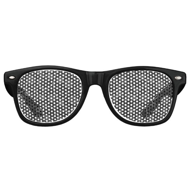 Cute gray flowers pattern retro sunglasses (Front)
