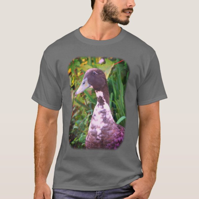 Cute Gray Goose Farm Animal  T-Shirt (Front)