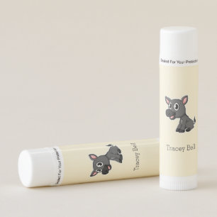 Cute gray little donkey cream lip balm