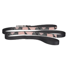 Cute Gray Pink Camo Pattern Dog Pet Leash