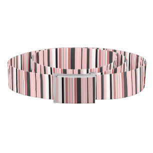 Cute gray pink stripes belt