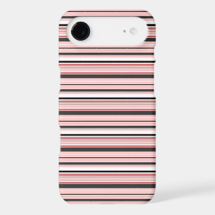 Cute gray pink stripes iPhone 17 air case