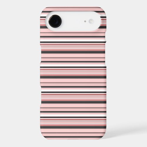 Cute gray pink stripes iPhone 17 air case