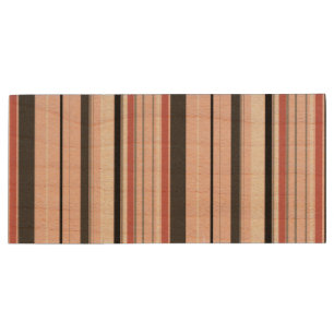 Cute gray pink stripes wood flash drive