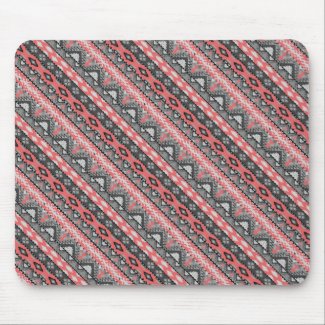 Cute gray red aztec pattern design