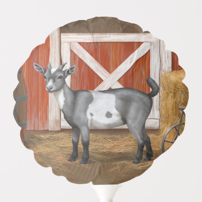 Cute Gray Spotted Goat Balloon (Front)