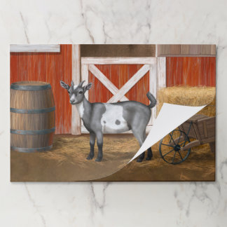 Cute Gray Spotted Goat Paper Pad