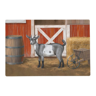 Cute Gray Spotted Goat Placemat