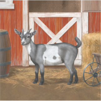 Cute Gray Spotted Goat Sticker