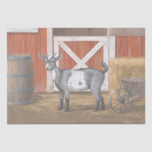 Cute Gray Spotted Goat Tissue Paper