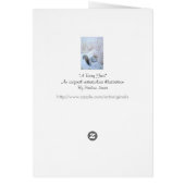 Cute gray squirrel snow scene verse for christmas (Back)