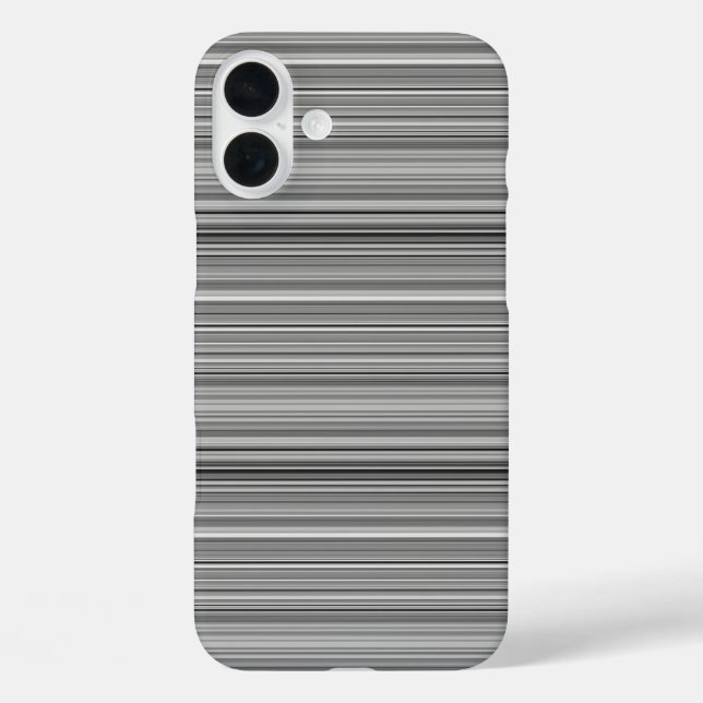 Cute gray stripes Case-Mate iPhone case (Back)