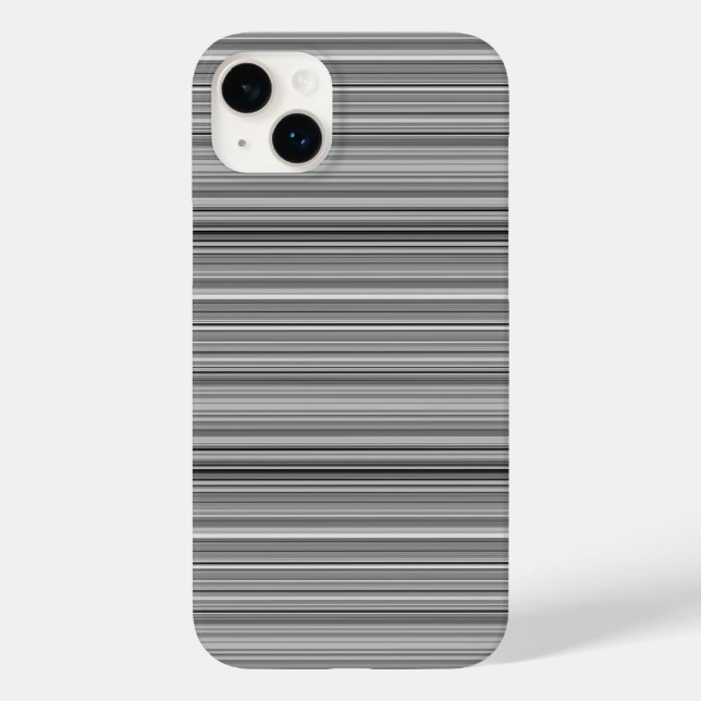 Cute gray stripes Case-Mate iPhone case (Back)