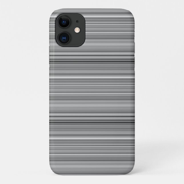 Cute gray stripes Case-Mate iPhone case (Back)