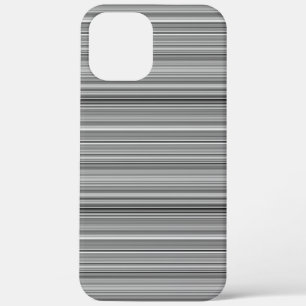Cute gray stripes iPhone 12 pro max case